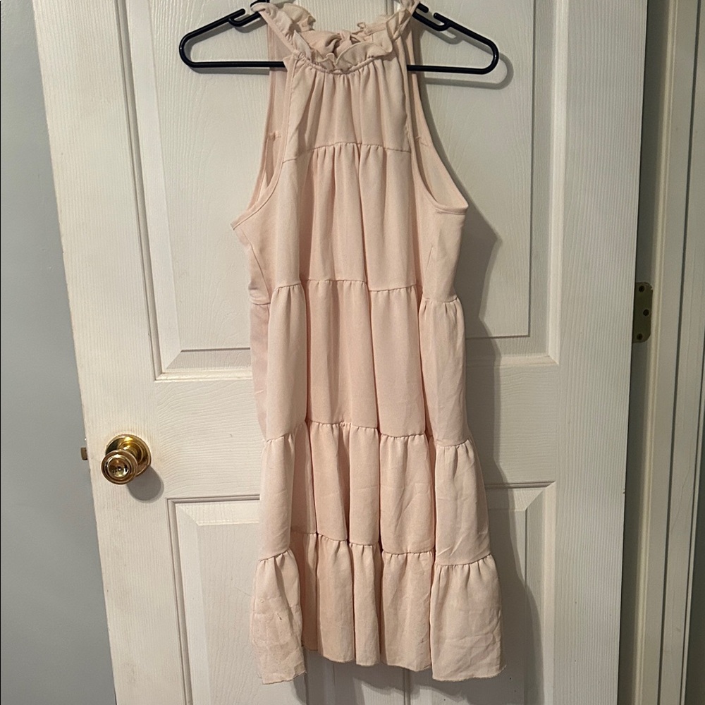Charming Pink Sleeveless Dress